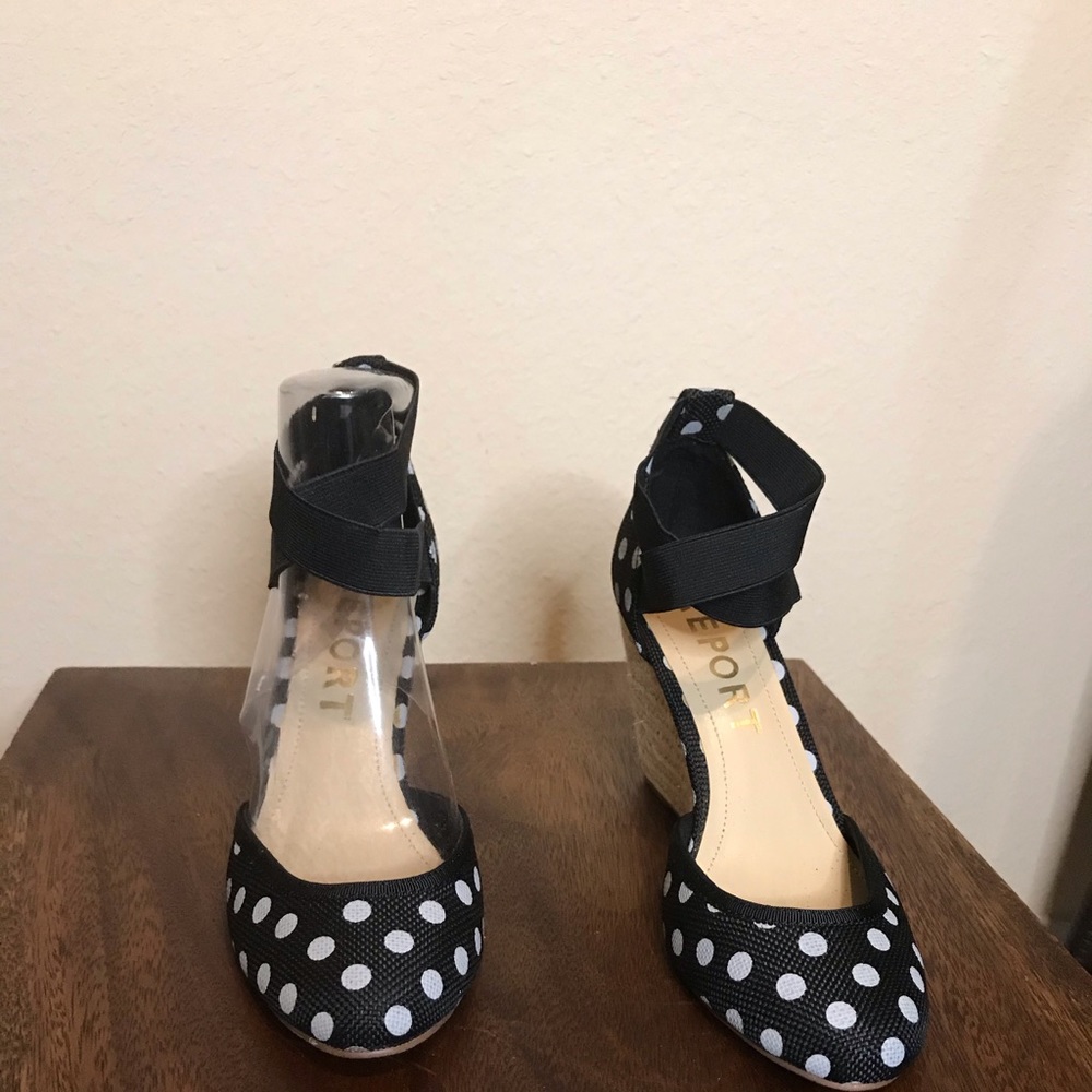 Black & White Polka Dot Dressy Sandal
